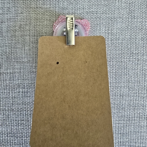 Breast Cancer Awareness Pink Ribbon Beaded Retractable Name Work Badge ID Reel - Picture 2 of 2